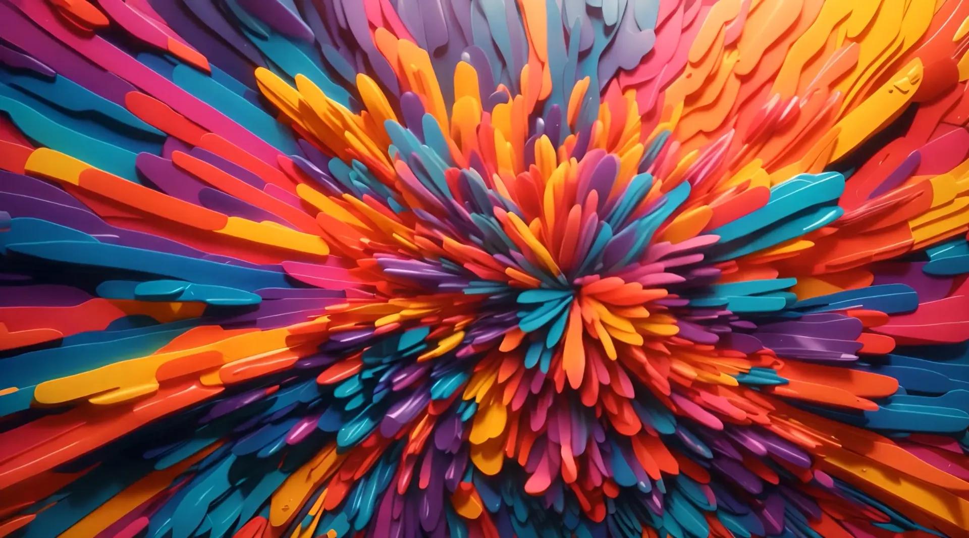 Vibrant Abstract Color Explosion Backdrop